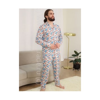 Пижама мужская №2124M-80026 Kusto Almando Melado Дроп