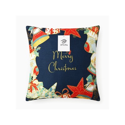 Наволочка декоративная новогодняя «Этель. Новый год» 43×43 см, велюр