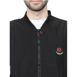 EM25056-2 BLACK Куртка-бомбер мужская демисезонная (100 гр. синтепон)