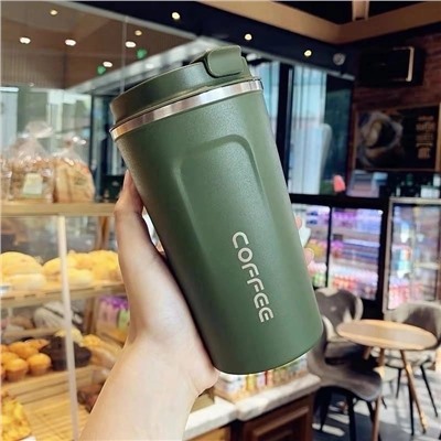 Термокружка для напитков Coffee зеленый 510мл