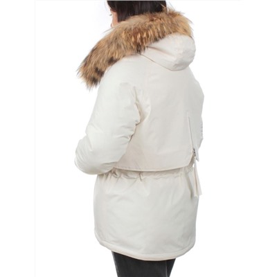 7350 MILK WHITE Куртка зимняя женская (200 гр. холлофайбер)