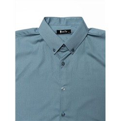 002J Мужская рубашка JenTa серо-голубой