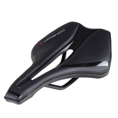 Седло велосипедное MTB хромолевое COMIRON MERCKX CM-01 240X140, Технологии: DW, ED, Верх: PU принтованный глянец/Цвет: Чёрный /уп 40/