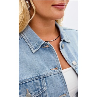 Куртка джинс F112-1209b l.blue