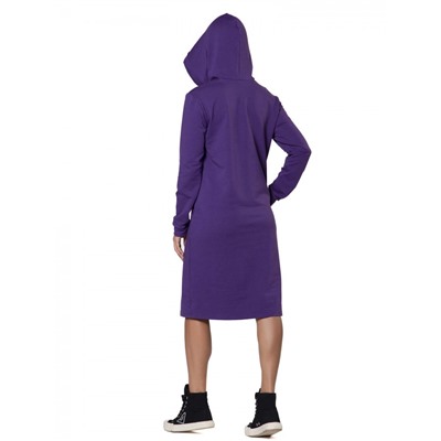 Платье из футера Еpoch of knitwear  ФП1357П1фиолетовое