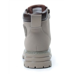 01-P8305-3 GRAY/BEIGE Ботинки демисезонные женские (натуральная кожа)