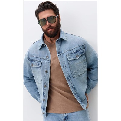 Куртка джинс P611-1286 l.blue