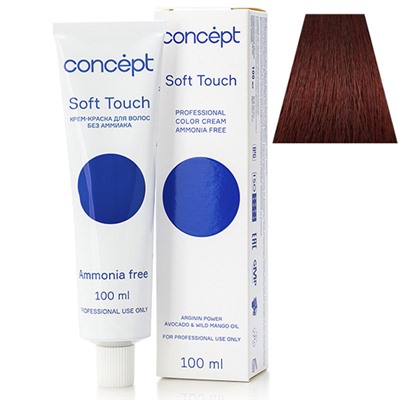 CONCEPT Soft Touch Крем-краска для волос без аммиака 6.58 блонд средн красно-перлам 100 мл