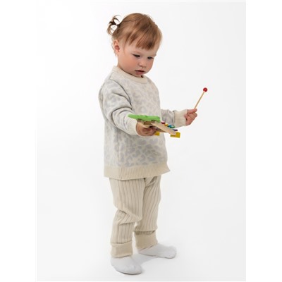 Костюм вязаный Крошка Я Leo Baby рост 74-80 см, серый