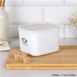 Контейнер для хранения продуктов 1000 мл пластик/ 2465-1000 /уп 108/11,5x12,5x8 см/   685441  /   737666