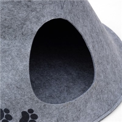 Домик для животных из войлока «Вигвам MEOW », 53×41×53 см