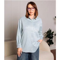 Рубашка #КТ1320, ментоловый