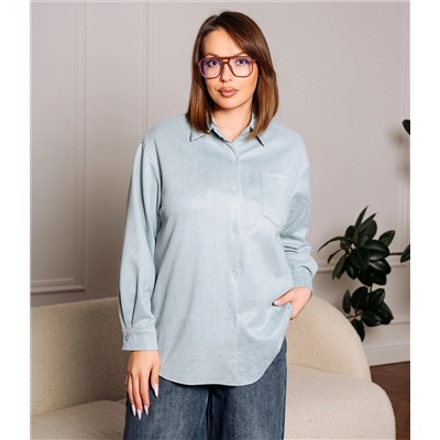 Рубашка #КТ1320, ментоловый