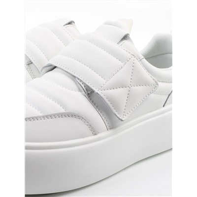 03-YH462-1 WHITE Полуботинки спортивные демисезонные женские (натуральная кожа)