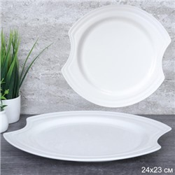 Тарелка фигурная 24х23 см для сервировки / WF-2269 /уп 21/   729005