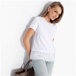 Футболка комбинированная, Романтика с перчинкой