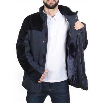 J8201B PURPLISH BLUE Куртка мужская зимняя NEW B BEK (150 гр. холлофайбер)