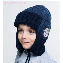 7987 Ушанка для мальчика флис (50-54)