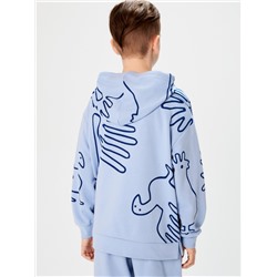 Джемпер детский Gzhel_hoodie васильковый Acoola