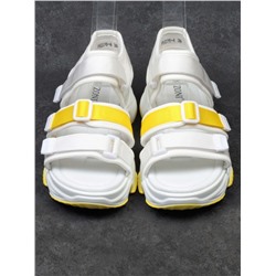 08-PED76-4 WHITE Босоножки (текстиль, стелька натуральная кожа)