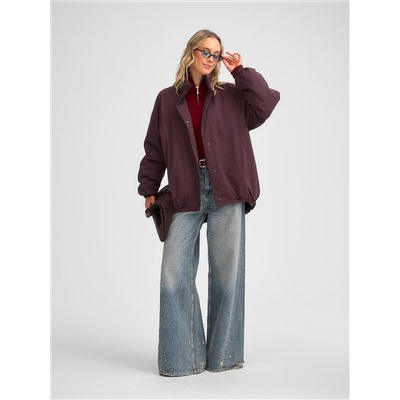 Куртка женская винный