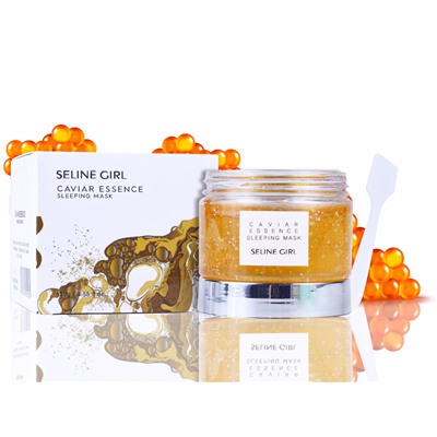 Ночная маска для лица с экстрактом красной Икры для сухой и зрелой кожи Seline Girl Caviar Essence Sleeping Mask 130 gКосметика уходовая для лица и тела от ведущих мировых производителей по оптовым ценам в интернет магазине ooptom.ru.