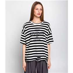 Футболка #КТ121-25, чёрный