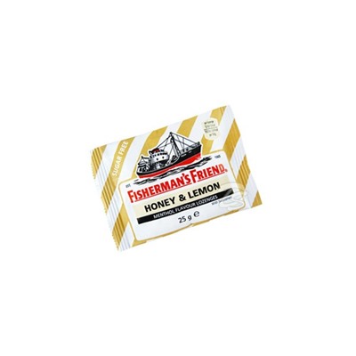 Пастилки Fisherman's Friend без сахара (Мед и Лимон) 25 гр