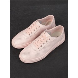 05-PDXL143-3 PINK Кроссовки женские (натуральная кожа)