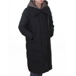 A610 BLACK Пальто зимнее женское со съемным жилетом (200 гр. био-пух)