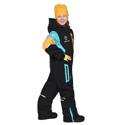 Комбинезон T-9080 Черный-голубой