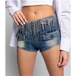 Джинсовые шорты #КТ11979, голубой