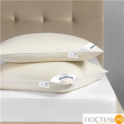 MEDSLEEP МУЛАРД S Подушка 70х70, 1пр., хлопок-тик/пух-перо, 1300г