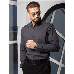 001J Мужская рубашка JenTa темно-серый