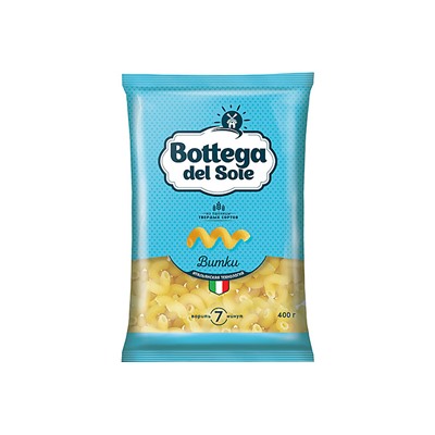 «Bottega del Sole», макаронные изделия «Витки», 400 г