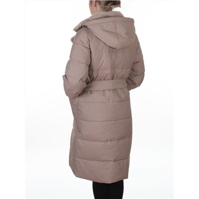 8806 BEIGE Пальто зимнее женское (200 гр. холлофайбер)