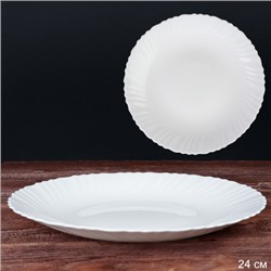 Тарелка обеденная 240 мм Классика белая / LHP95/6 (WHITE) /уп 6/36/
