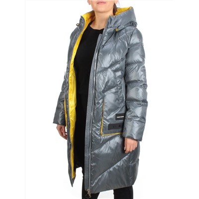 YM 2119 GRAY/BLUE Куртка зимняя женская MAYYIYA (200 гр. холлофайбера)