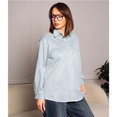 Рубашка #КТ1320, ментоловый