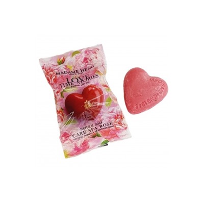 Подарочное мыло в форме сердца с ароматом розы Madame Heng Merry Love Time Story 30g