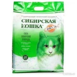 Наполнитель 16л ЭЛИТА ЭКО (силикагель) СИБИРСКАЯ КОШКА