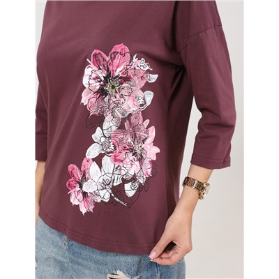 Мимулус - футболка лиловый