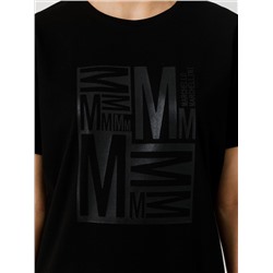 Футболка чёрная с принтом