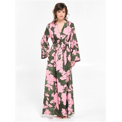 Платье макси с принтом