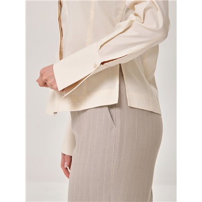 Блузка с длинными рукавами в цвете экрю