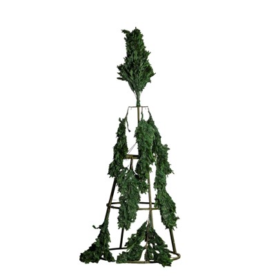 Искусственная ёлка «Праздничная смешанная», каркасная, 400 см, ПВХ ветки отгибаются