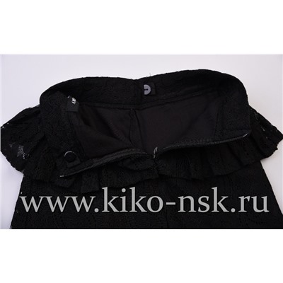 5904 Юбка школьная кружевная