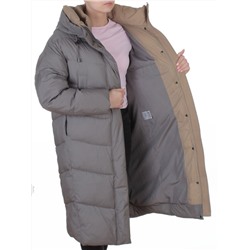 8867 GRAY Пальто зимнее женское (200 гр. холлофайбер)
