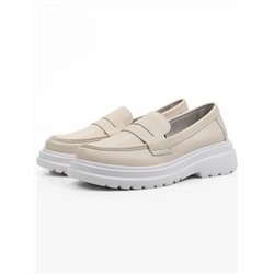 03-YG99-2 BEIGE Лоферы женские (натуральная кожа)