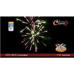 Фейерверк ОТС 5070 Снеговик (1" х 7)